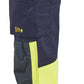 Blaklader Werkbroeken 71871512 marineblauw-fluo geel(8933)