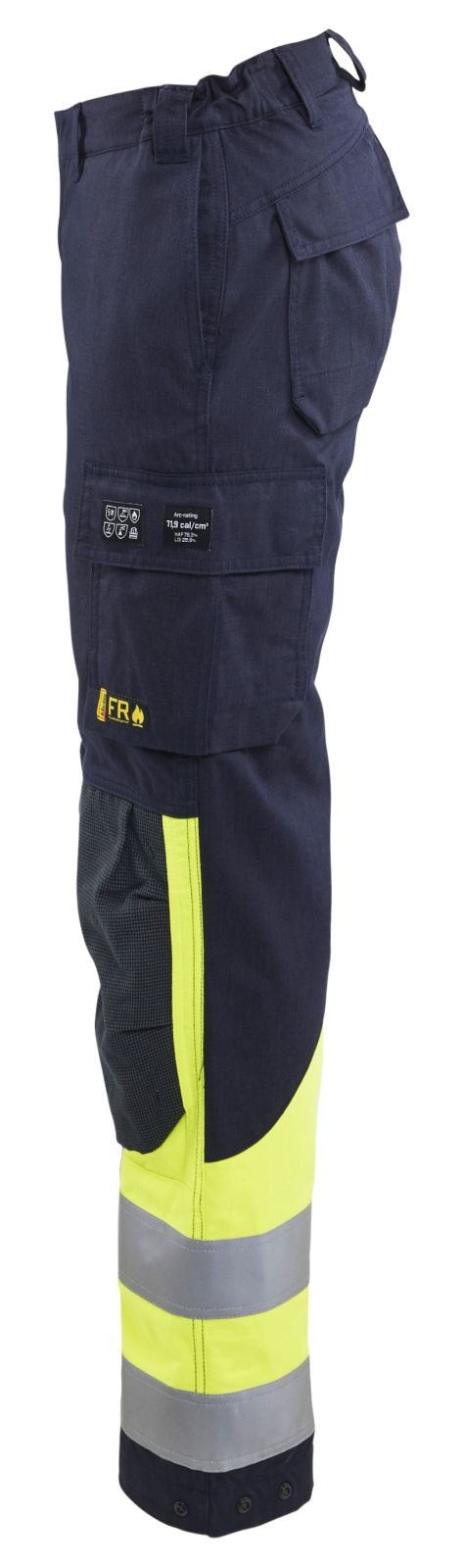 Blaklader Broeken 71881512 Multinorm marineblauw-fluo geel(8933)