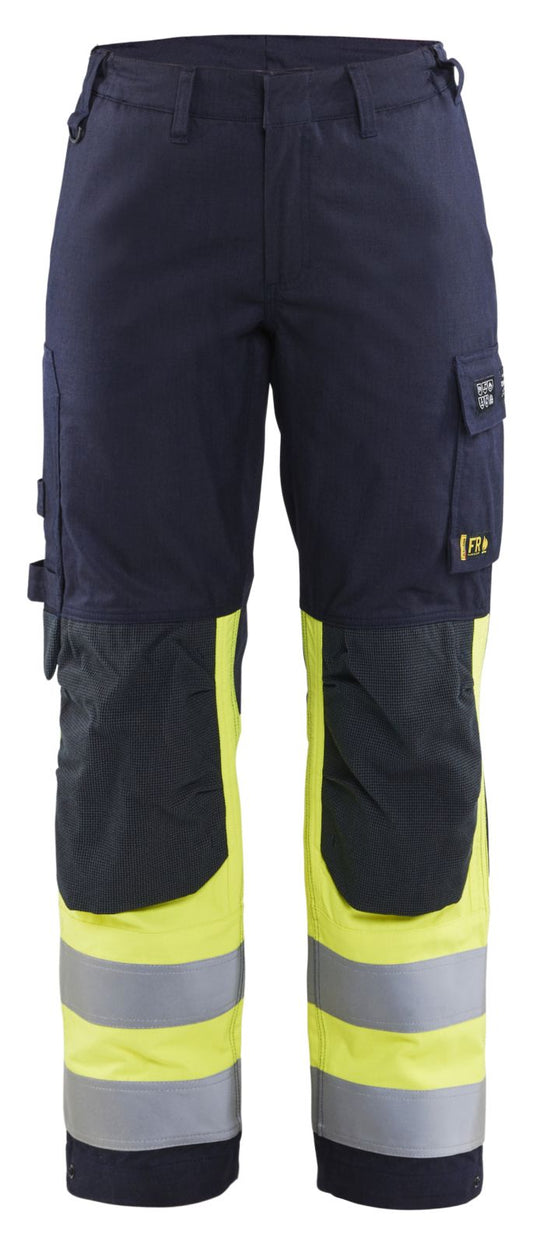 Blaklader Broeken 71881512 Multinorm marineblauw-fluo geel(8933)