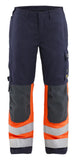 Blaklader Vlamvertragend Dames Multinorm Werkbroeken 71881524 inherent vlamwerend HiVis marineblauw-oranje(8953)