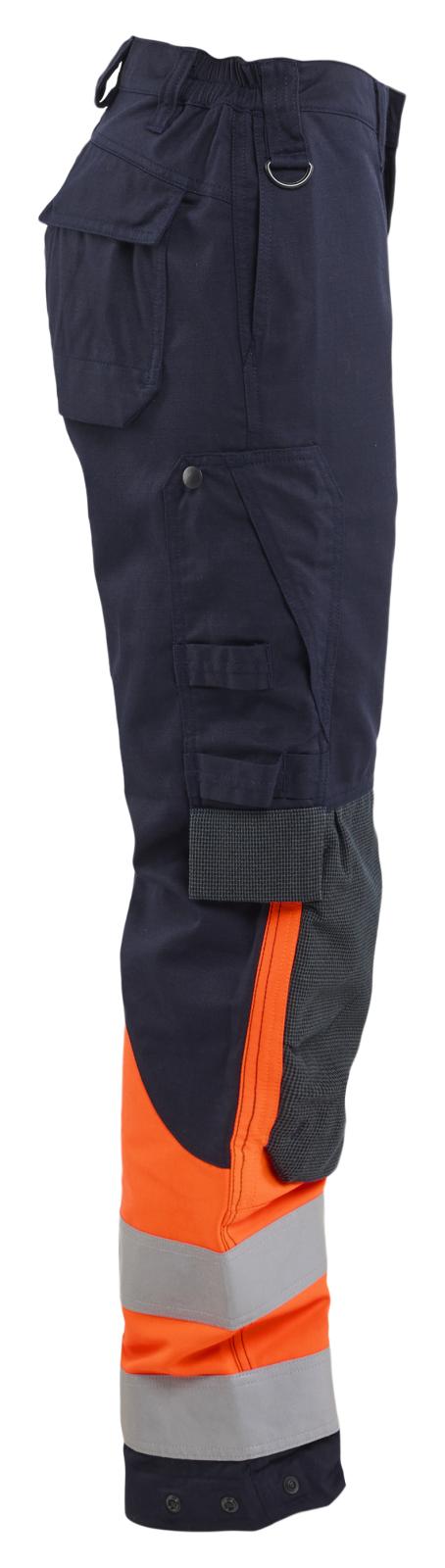 Blaklader Vlamvertragend Dames Multinorm werkbroek inherent Werkbroeken 71881524 inherent vlamwerend HiVis marineblauw-oranje(8953)