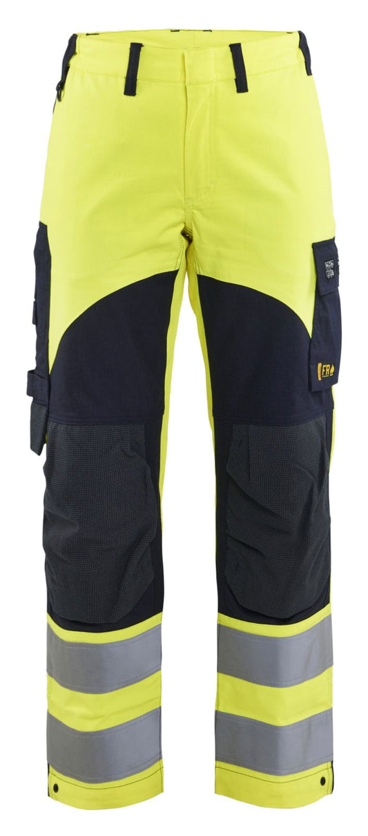 Blaklader Broeken 71891512 Multinorm fluo geel-marineblauw(3389)