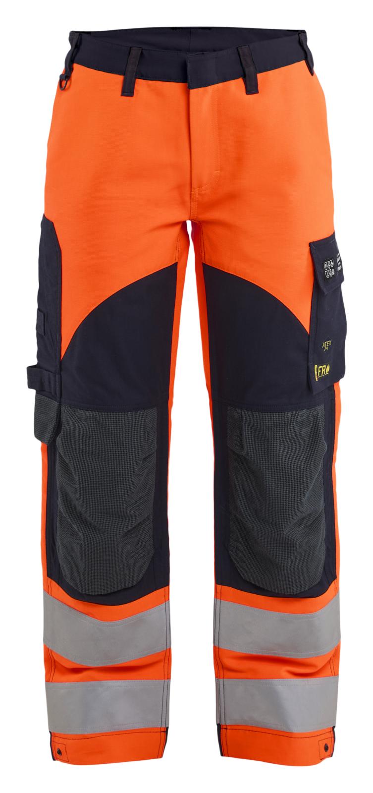 Blaklader Vlamvertragend Dames Multinorm werkbroek inherent Werkbroeken 71891524 inherent vlamwerend HiVis fluo oranje-marineblauw(5389)