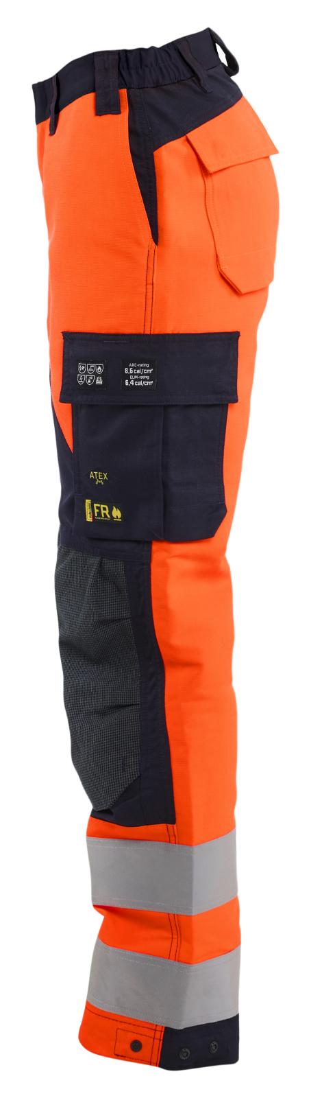 Blaklader Vlamvertragend Dames Multinorm werkbroek inherent Werkbroeken 71891524 inherent vlamwerend HiVis fluo oranje-marineblauw(5389)