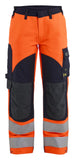 Blaklader Vlamvertragend Dames Multinorm werkbroek inherent Werkbroeken 71891524 inherent vlamwerend HiVis fluo oranje-marineblauw(5389)