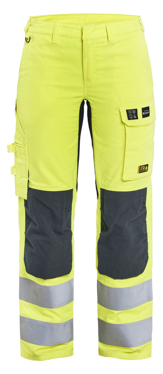 Blaklader Werkbroeken 71911512 fluo geel-marineblauw(3389)