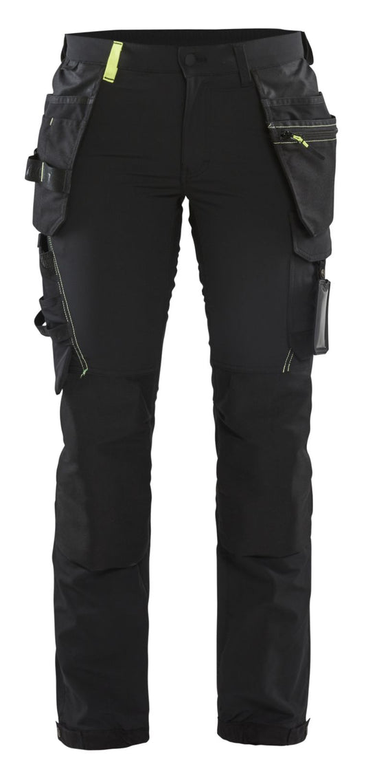 Blaklader Broeken 71921645 zwart-fluo geel(9933)