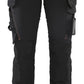 Blaklader Broeken 71921645 zwart-rood(9956)