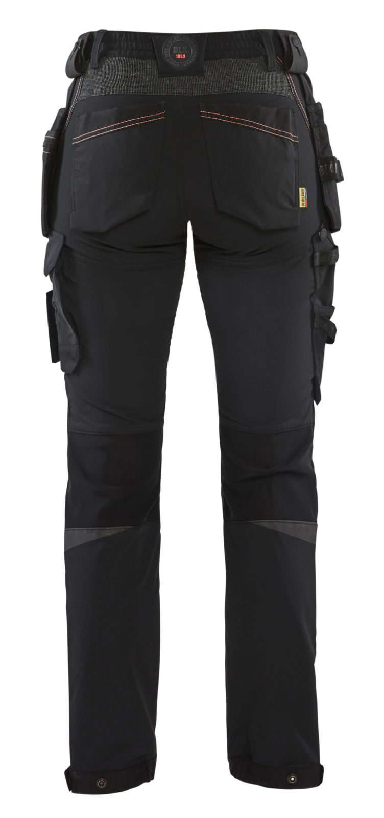 Blaklader Broeken 71921645 zwart-rood(9956)