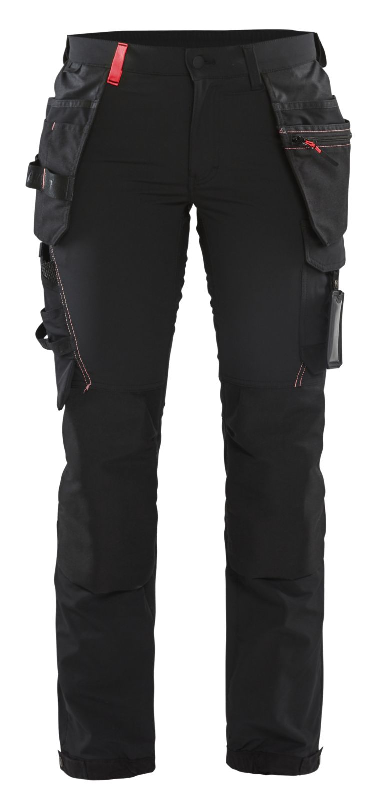 Blaklader Broeken 71921645 zwart-rood(9956)