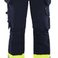Blaklader High Vis Dames Werkbroeken 71931642 stretch HiVis marineblauw-fluo geel(8933)