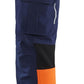 Blaklader High Vis Dames Werkbroeken 71931642 stretch HiVis marineblauw-oranje(8953)