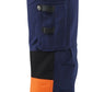 Blaklader High Vis Dames Werkbroeken 71931642 stretch HiVis marineblauw-oranje(8953)