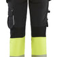 Blaklader High Vis Dames Werkbroeken 71931642 stretch HiVis zwart-fluo geel(9933)
