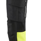 Blaklader High Vis Dames Werkbroeken 71931642 stretch HiVis zwart-fluo geel(9933)