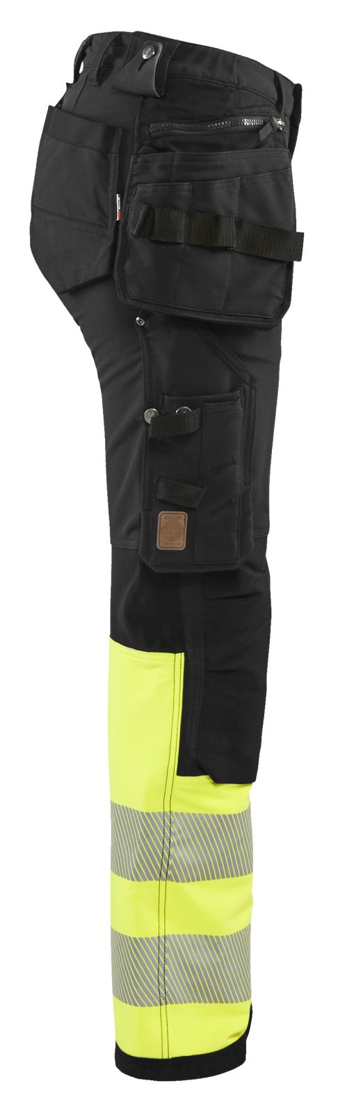 Blaklader High Vis Dames Werkbroeken 71931642 stretch HiVis zwart-fluo geel(9933)