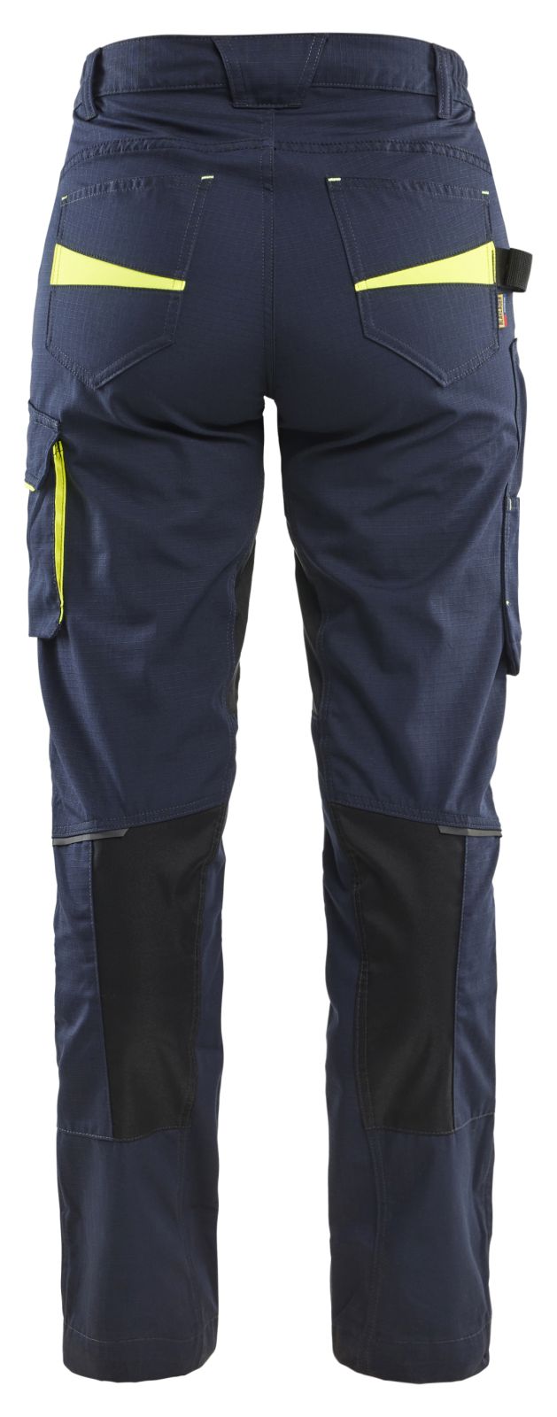 Blaklader Service Dames Werkbroeken 71951330 dames stretch donker marineblauw-fluo geel(8633)