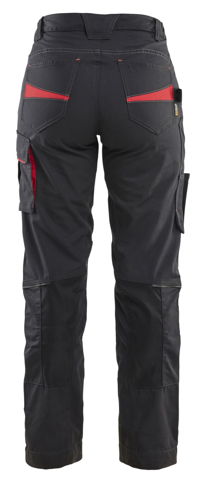 Blaklader Broeken 71951330 zwart-rood(9956)