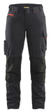 Blaklader Broeken 71951330 zwart-rood(9956)