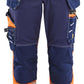 Blaklader Dames High Vis Werkbroek 71961370 Stretch gereedschapszakken HiVis marineblauw-oranje(8853)