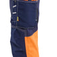 Blaklader Dames High Vis Werkbroek 71961370 Stretch gereedschapszakken HiVis marineblauw-oranje(8853)