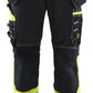Blaklader High Vis Werkbroeken 71961370 dames HiVis stretch zwart-fluo geel(9933)