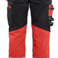 Blaklader Dames High Vis Werkbroek 71961370 Stretch gereedschapszakken HiVis zwart-fluo rood(9955)