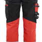 Blaklader Dames High Vis Werkbroek 71961370 Stretch gereedschapszakken HiVis zwart-fluo rood(9955)