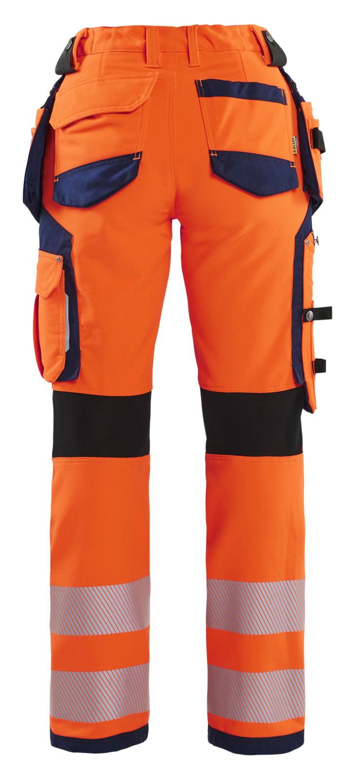 Blaklader High Vis Dames Werkbroeken 71971642 stretch HiVis fluo oranje-marineblauw(5389)