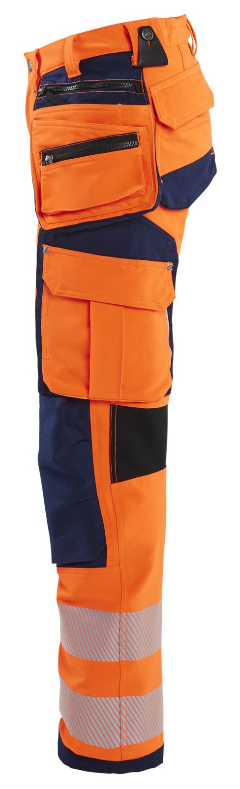 Blaklader High Vis Dames Werkbroeken 71971642 stretch HiVis fluo oranje-marineblauw(5389)