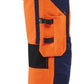 Blaklader High Vis Dames Werkbroeken 71971642 stretch HiVis fluo oranje-marineblauw(5389)