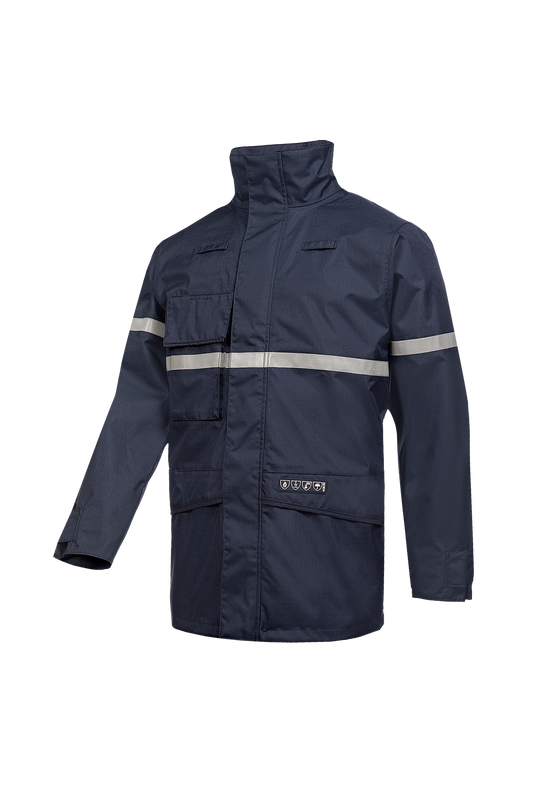 Sioen parka Glenroy multinorm marineblauw