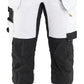 Blaklader Dames Werkbroek 72321832 schilders stretch gereedschapszakken wit-zwart(1099)