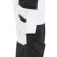 Blaklader Dames Werkbroek 72321832 schilders stretch gereedschapszakken wit-zwart(1099)