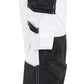 Blaklader Dames Werkbroek 72321832 schilders stretch gereedschapszakken wit-zwart(1099)