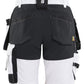 Blaklader Dames Short 72331832 schilders stretch gereedschapszakken wit-zwart(1099)
