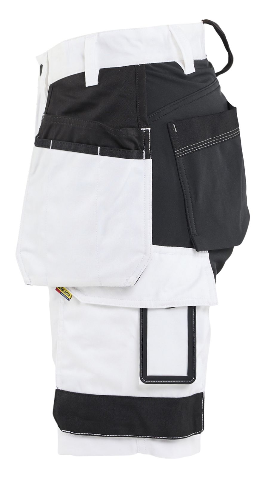 Blaklader Dames Short 72331832 schilders stretch gereedschapszakken wit-zwart(1099)