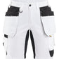 Blaklader Dames Short 72331832 schilders stretch gereedschapszakken wit-zwart(1099)