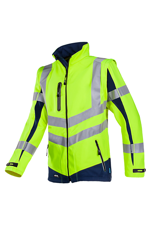 Sioen Jassen Malden  fluo geel-marineblauw