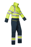 Sioen overall Carret multinorm fluo geel-marine
