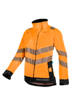 Sioen damesjassen Heika multinorm fluo oranje-marineblauw