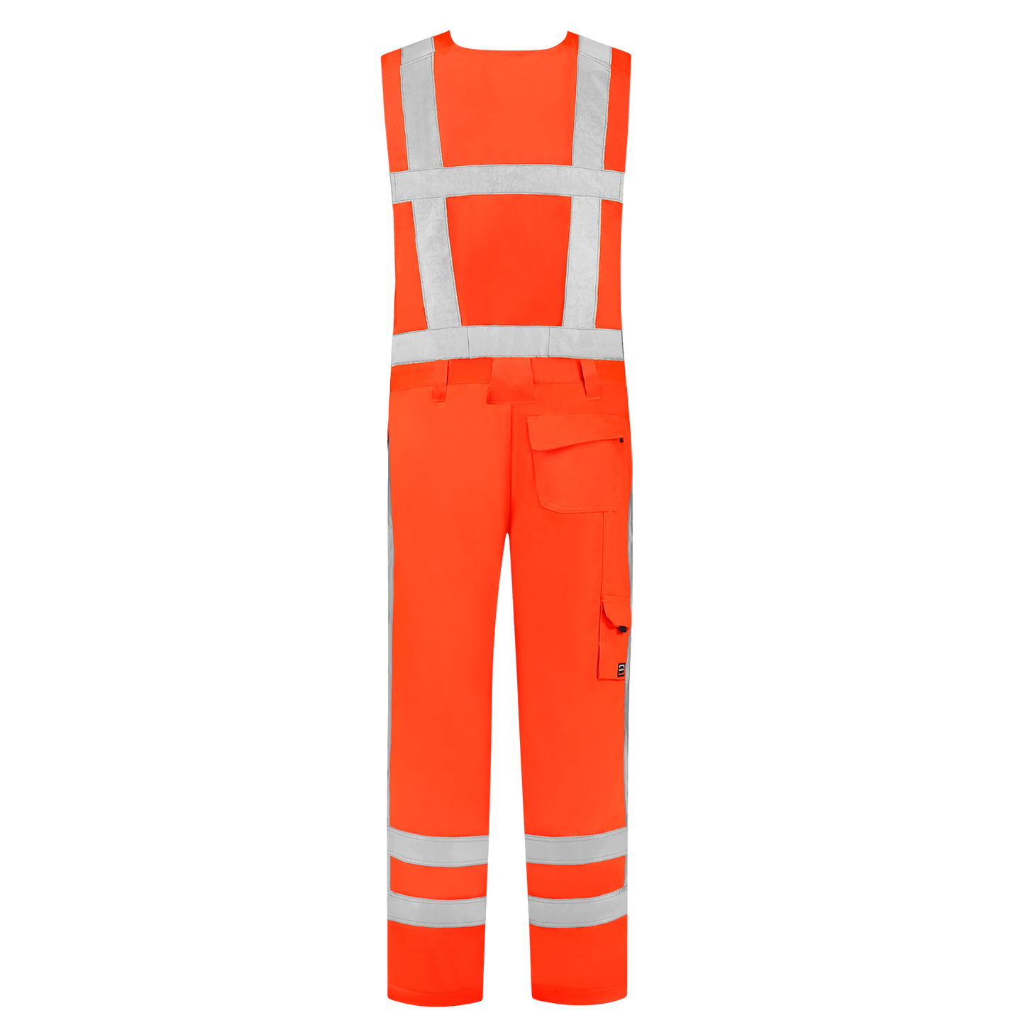 Tricorp Safety Bodybroeken 753001-THR3001 Kniezakken Polyester- katoen fluo-oranje(fluororange)