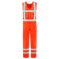 Tricorp Safety Bodybroeken 753001-THR3001 Kniezakken Polyester- katoen fluo-oranje(fluororange)