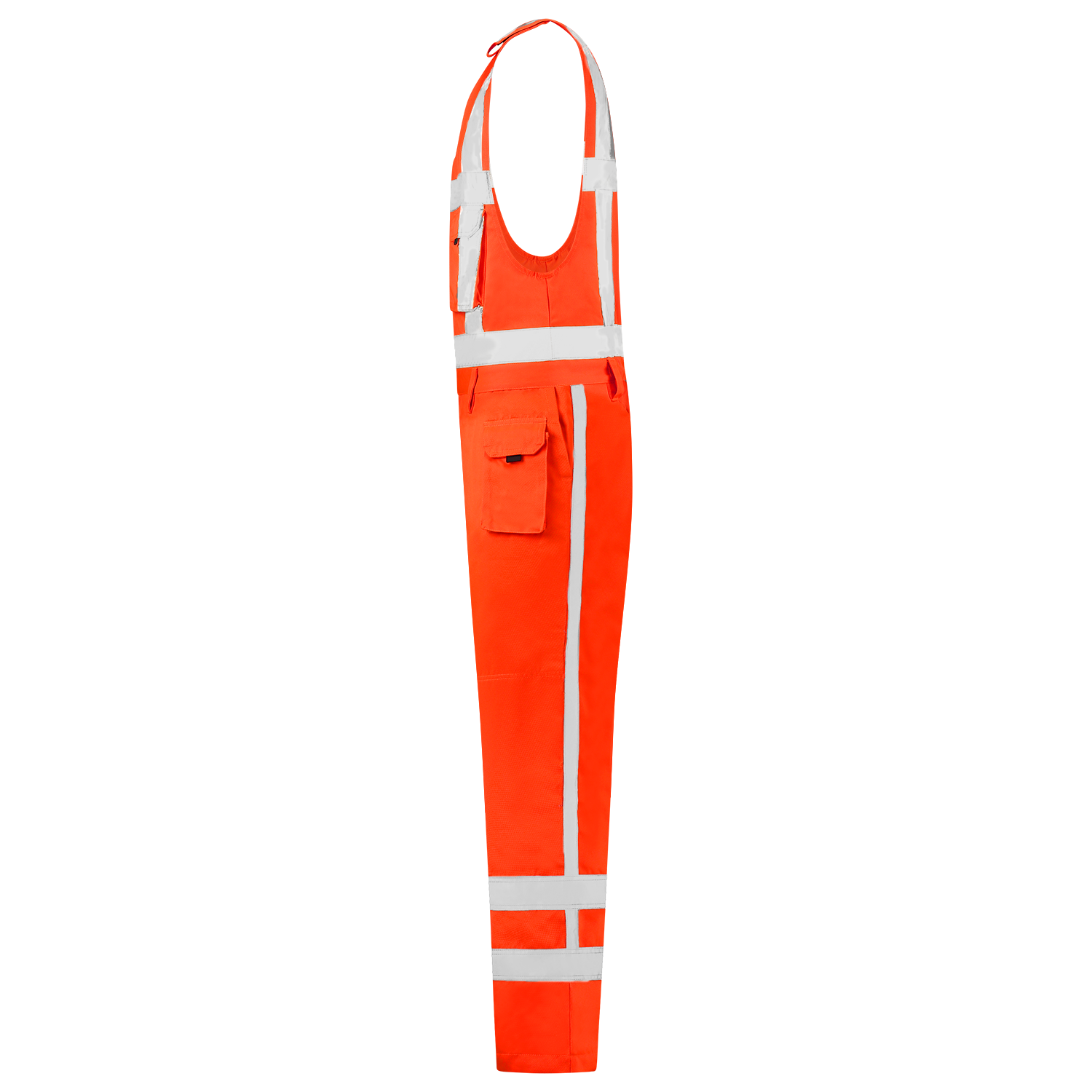 Tricorp Safety Bodybroeken 753001-THR3001 Kniezakken Polyester- katoen fluo-oranje(fluororange)