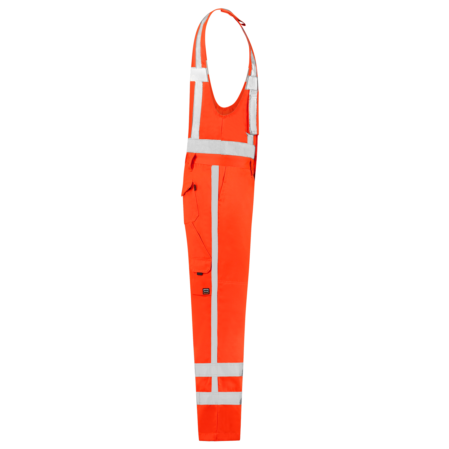Tricorp Safety Bodybroeken 753001-THR3001 Kniezakken Polyester- katoen fluo-oranje(fluororange)