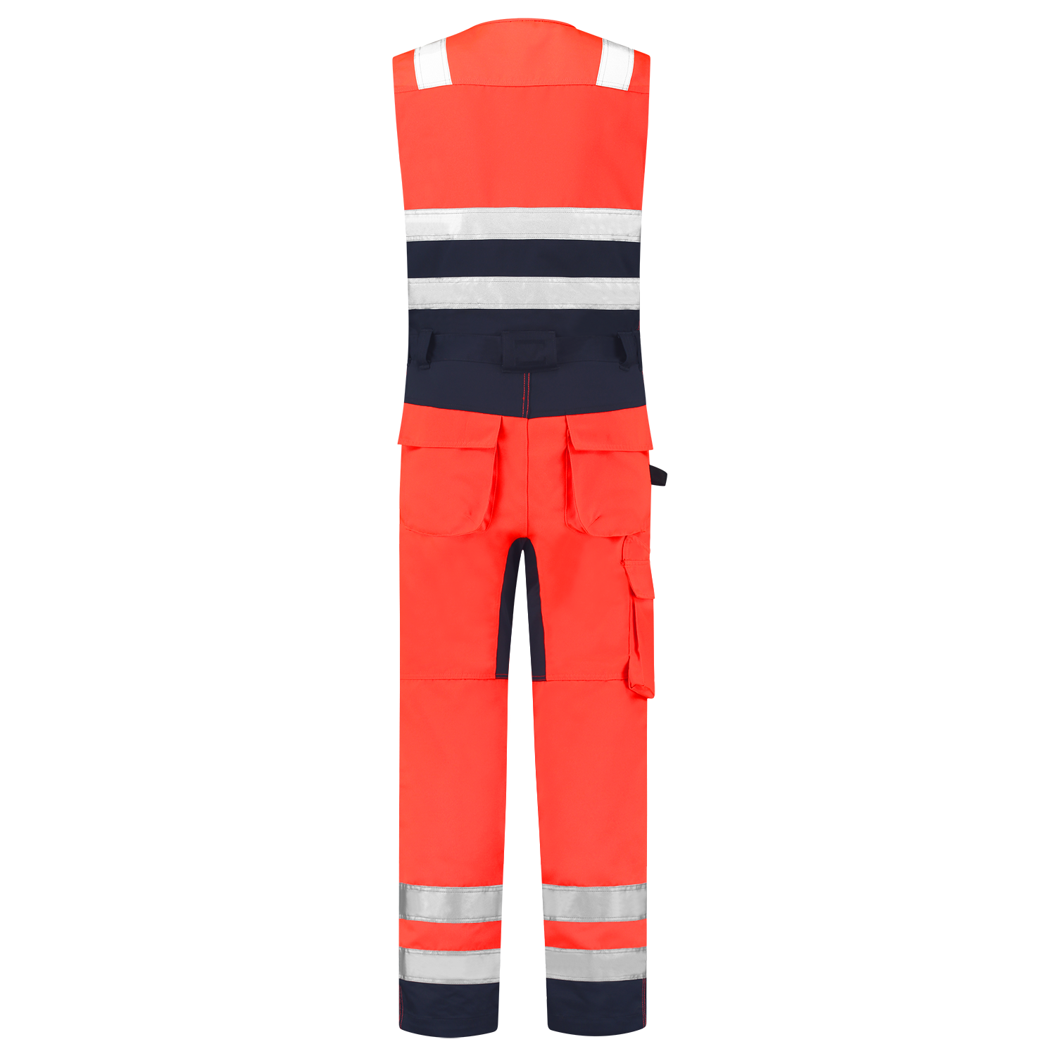 Tricorp Safety Overalls 753007 HiVis fluo rood-inktblauw(fluorredink)