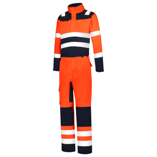 Tricorp Safety Overalls 753009 HiVis fluo oranje-inktblauw(fluororangeink)