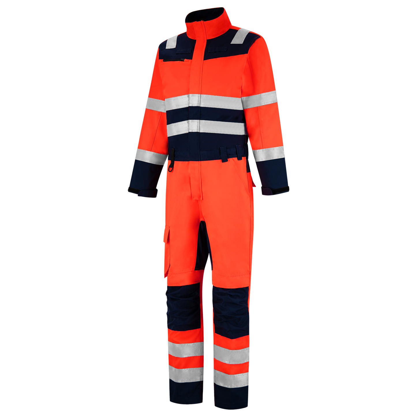 Tricorp Safety Overalls 753009 HiVis fluo rood-inktblauw(fluorredink)