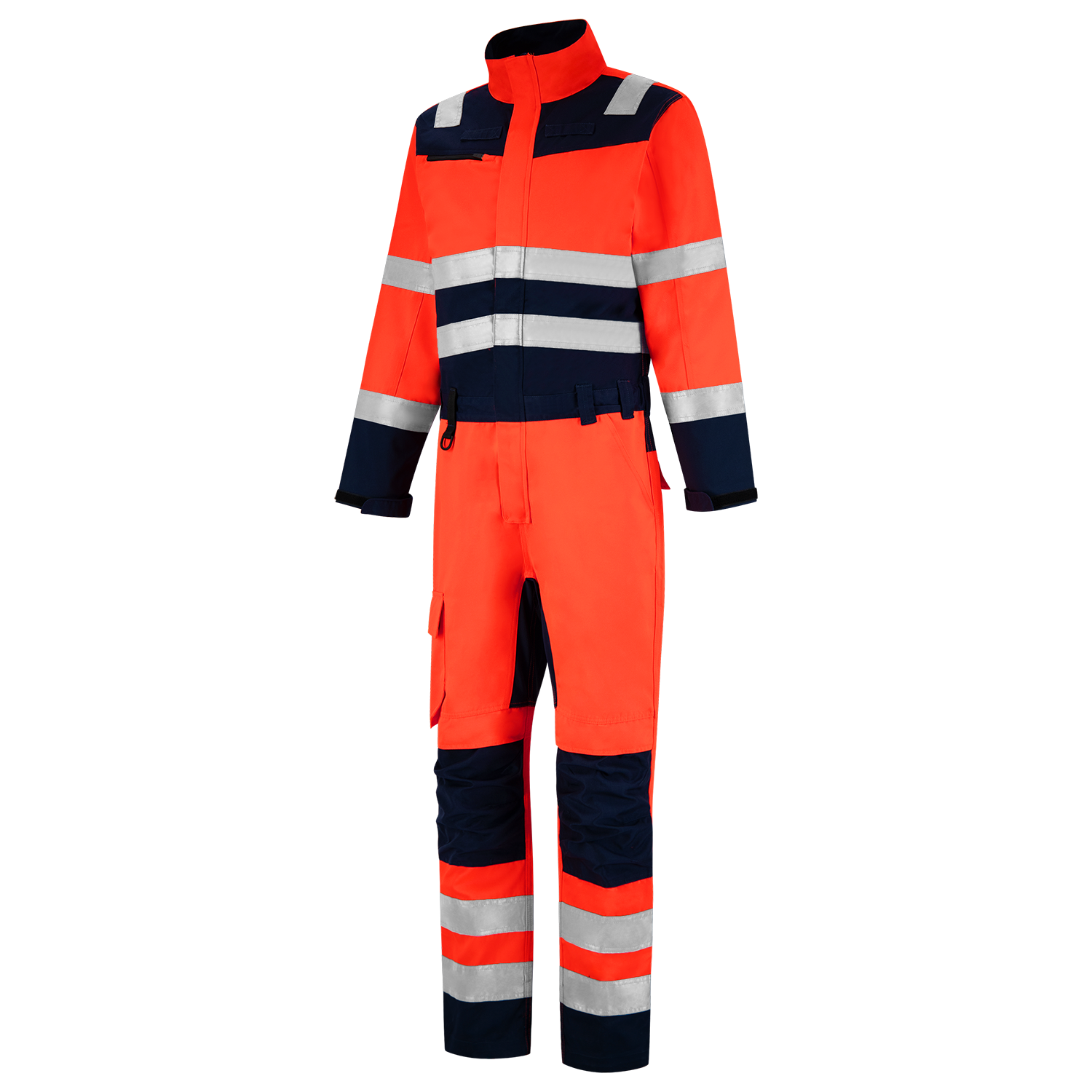 Tricorp Safety Overalls 753009 HiVis fluo rood-inktblauw(fluorredink)