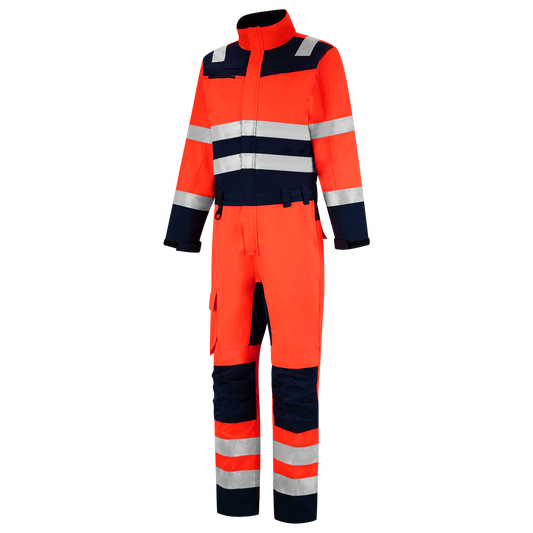 Tricorp Safety Overalls 753009 HiVis fluo rood-inktblauw(fluorredink)